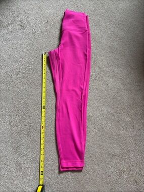 lululemon Align Women's Neon Pink High-Rise Double Lined Leggings Size 6